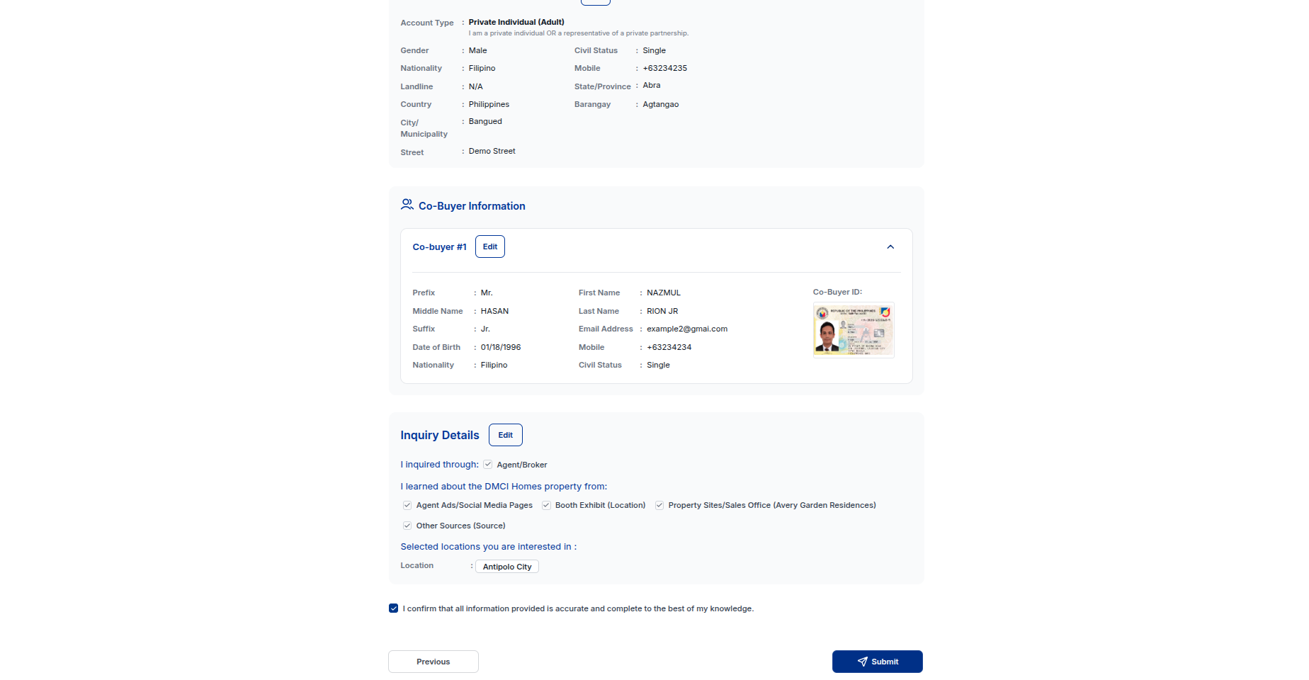 DMCI Sales - Client Registration Form (CRF) screenshot 12