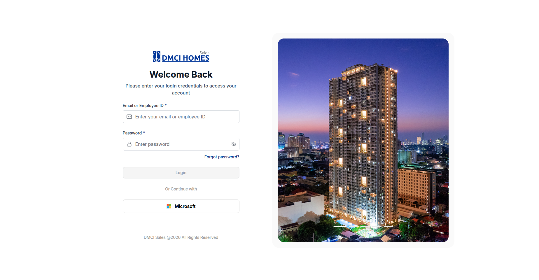 DMCI Homes Sales Admin Portal
