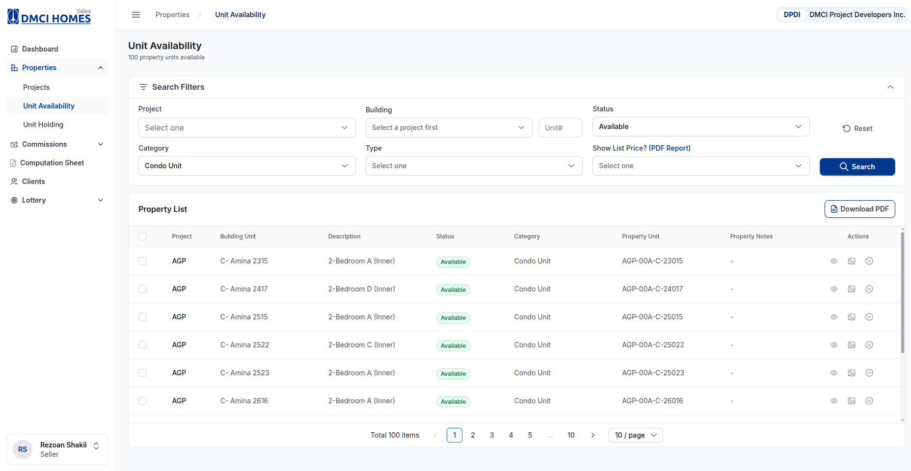 DMCI Homes Sales Admin Portal screenshot 10