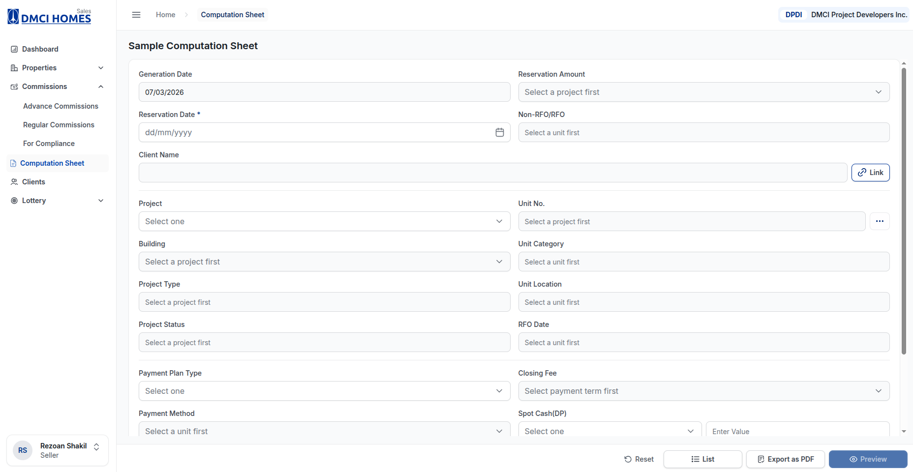 DMCI Homes Sales Admin Portal screenshot 11