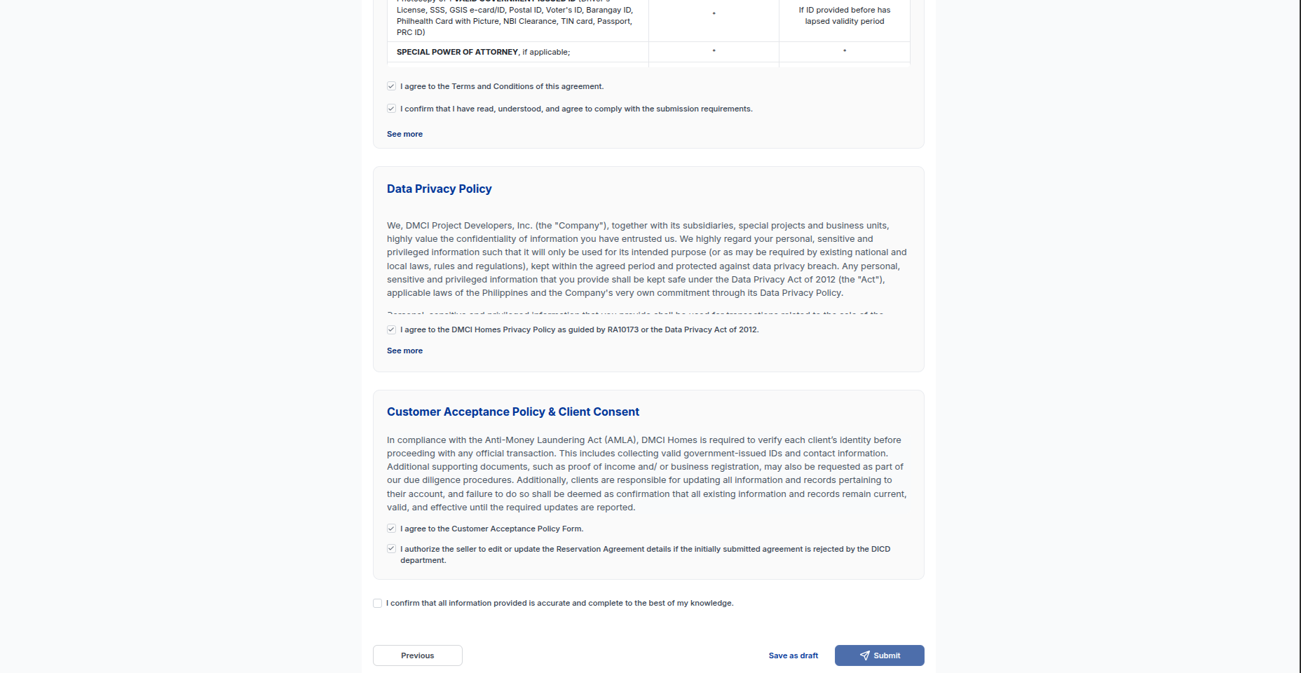 DMCI Sales - Reservation Agreement (RA) Form screenshot 11